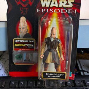 Star Wars Episode 1 Ki-Adi-Mundi Action Figure 1998 Collection 2 Comm Tech Chip